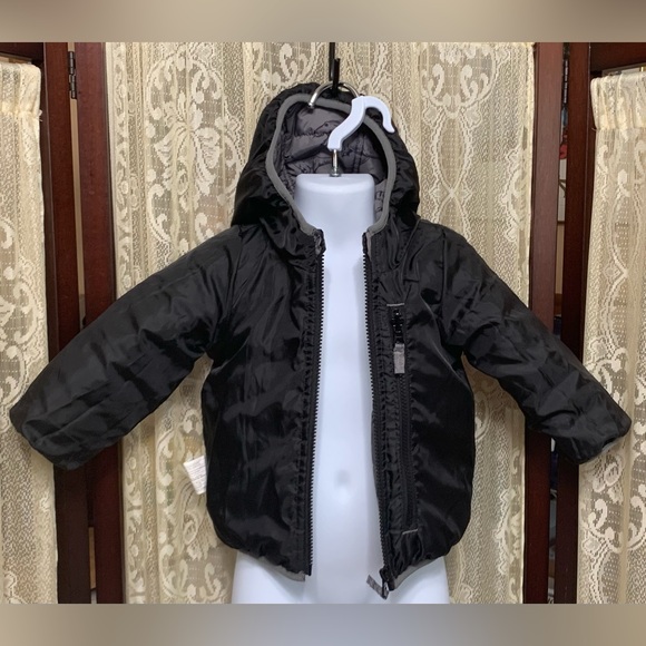 CARTERS HOODED DINOSAUR PUFFER COAT - SZ 12 MONTHS - Picture 6 of 7
